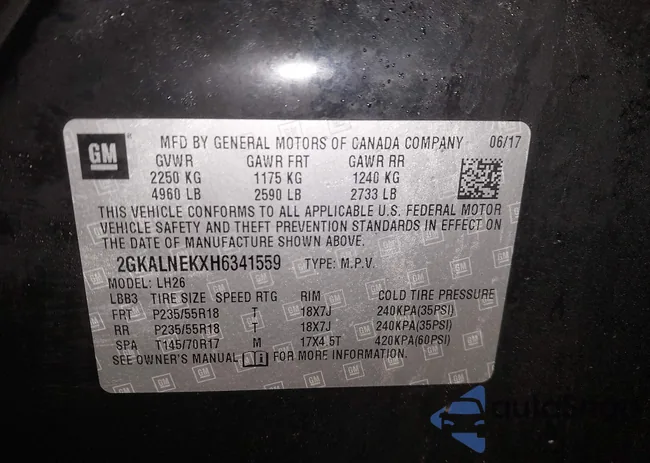 2GKALNEKXH6341559: 44209304