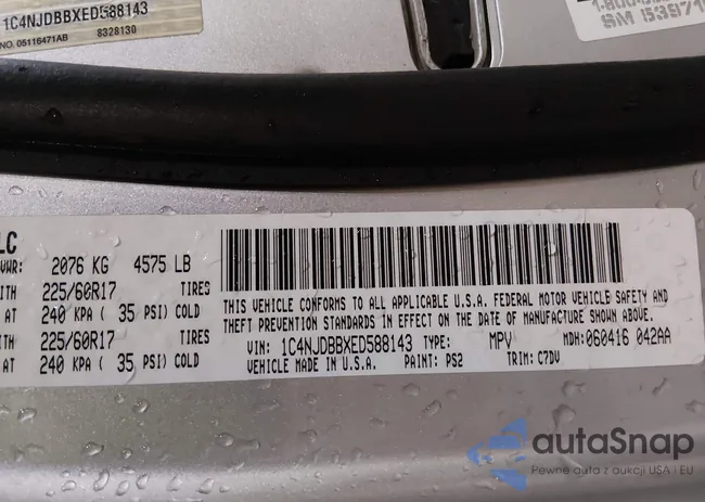 1C4NJDBBXED588143: 44209343