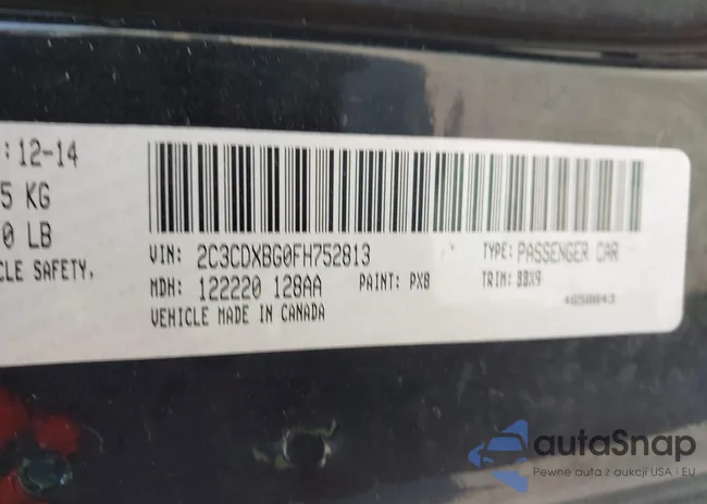 2C3CDXBG0FH752813: 44209370