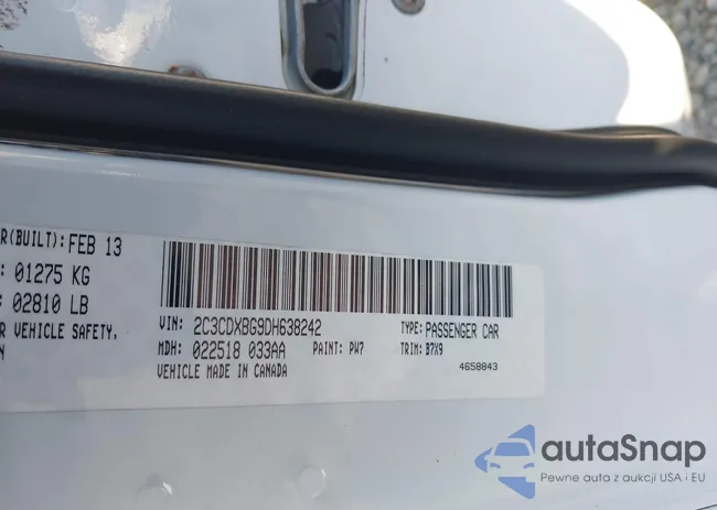 2C3CDXBG9DH638242: 44210507