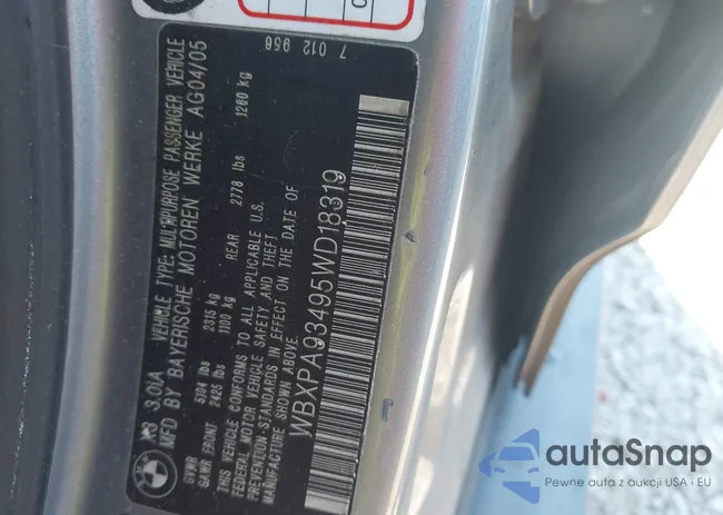 WBXPA93495WD18319: 44210575