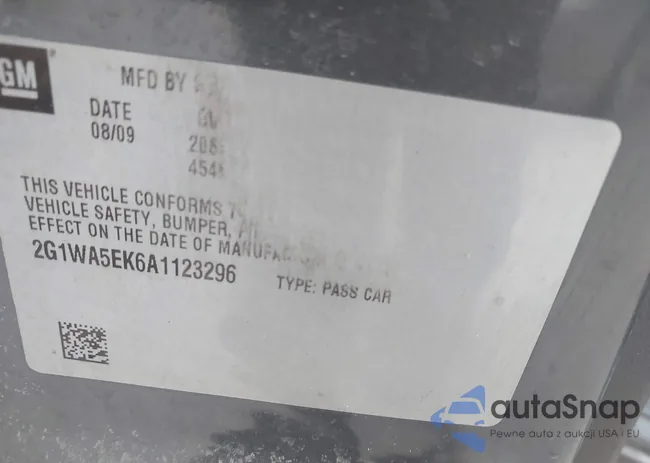 2G1WA5EK6A1123296: 44210591