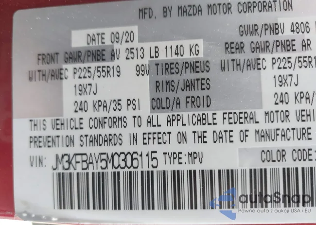 JM3KFBAY5M0306115: 44210601