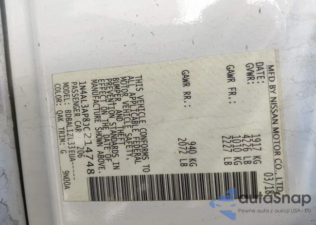 1N4AL3AP8JC214748: 44210643