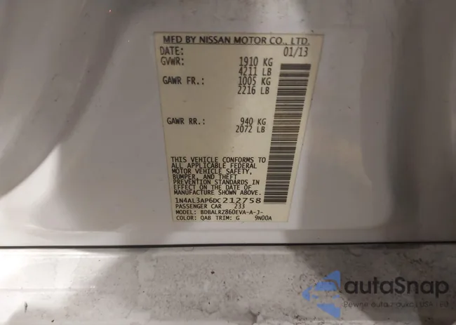 1N4AL3AP6DC212758: 44210667