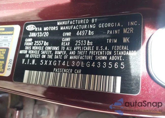 5XXGT4L30LG433565: 44210802