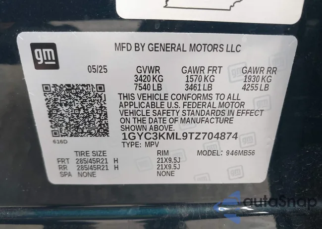 1GYC3KML9TZ704874: 44210807