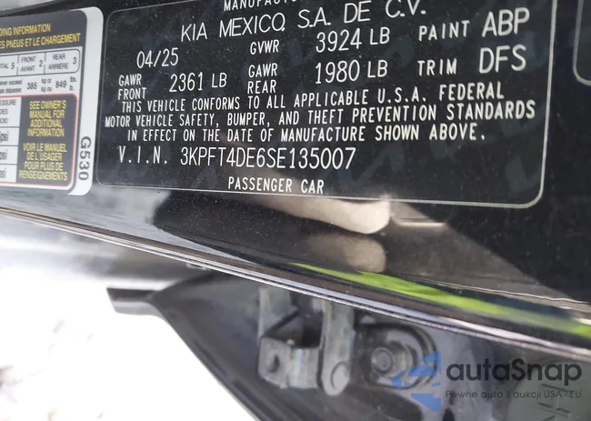 3KPFT4DE6SE135007: 44210813