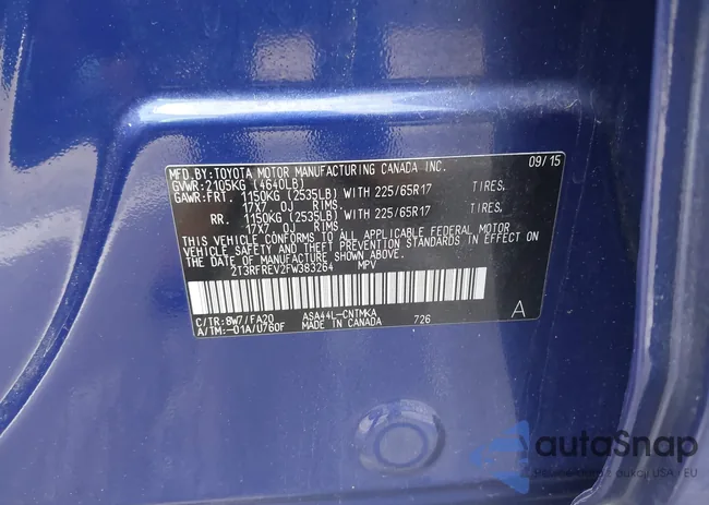 2T3RFREV2FW383264: 44210853