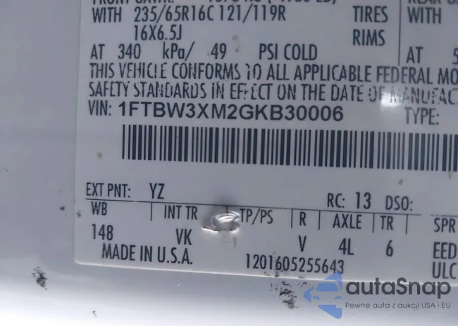 1FTBW3XM2GKB30006: 44210888