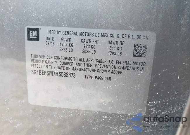 3G1BE6SM7HS532873: 44210894