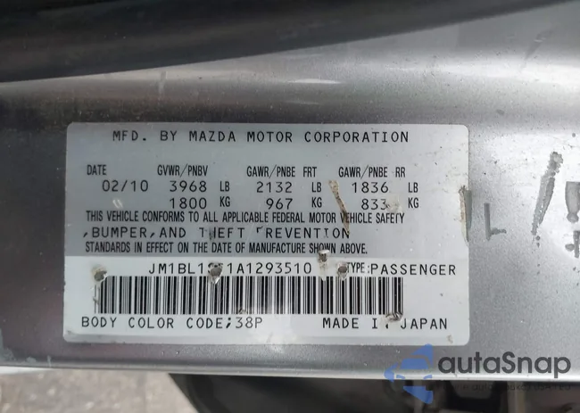 JM1BL1SF1A1293510: 44210905