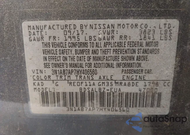 3N1AB7AP7HY406560: 44209994