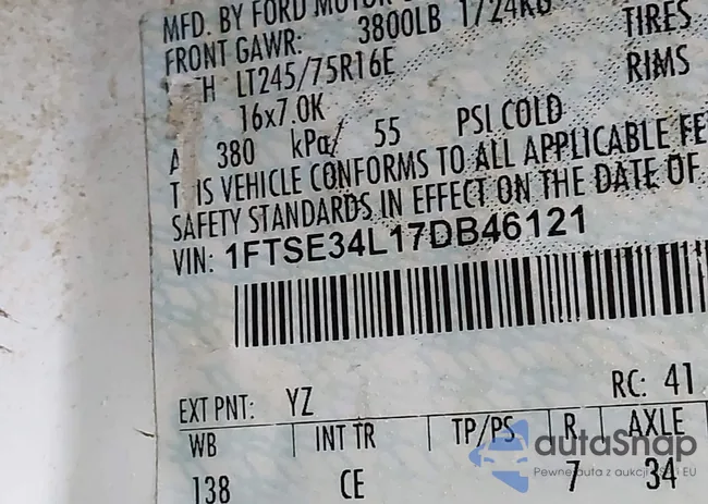 1FTSE34L17DB46121: 44210050