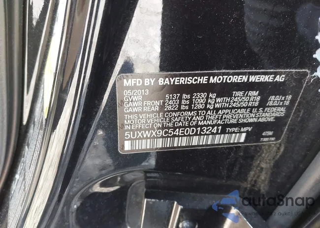 5UXWX9C54E0D13241: 44210233