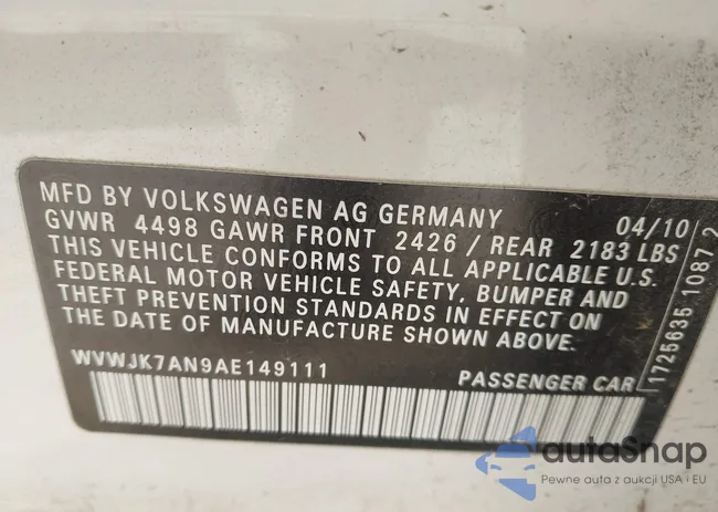 WVWJK7AN9AE149111: 44211389