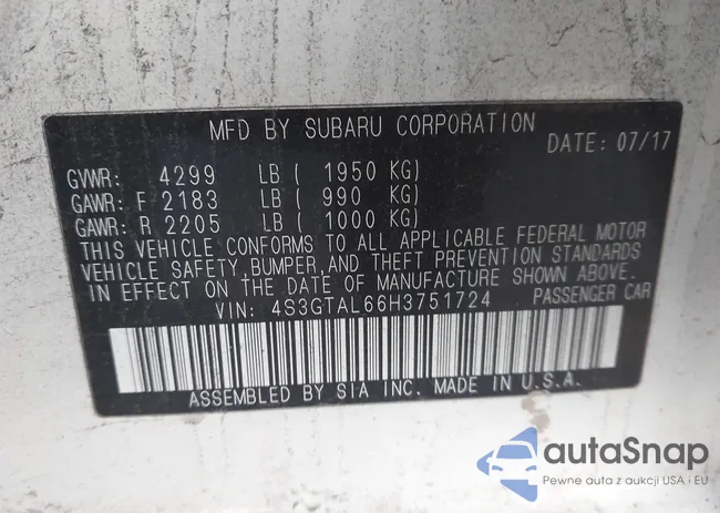 4S3GTAL66H3751724: 44211556