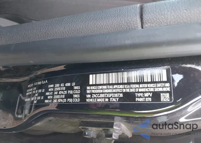 ZACCJBBT3GPD38736: 44211562