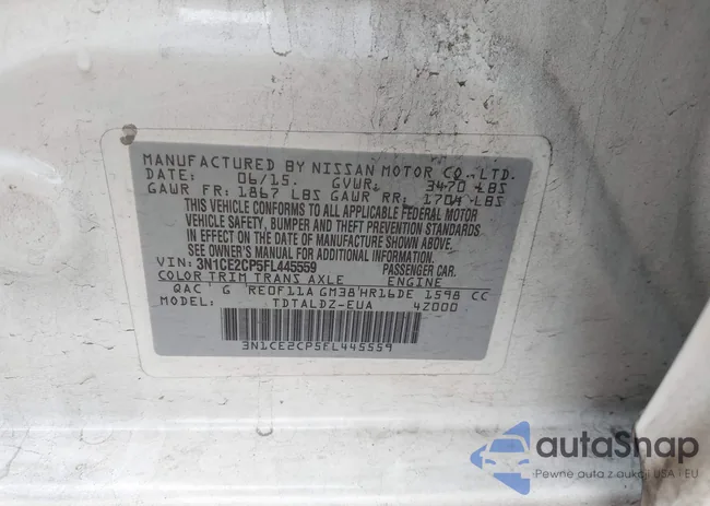 3N1CE2CP5FL445559: 44211741