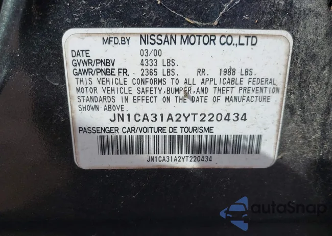 JN1CA31A2YT220434: 44211749