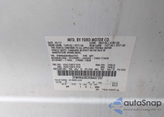 2FMHK6D83HBA07207: 44211805