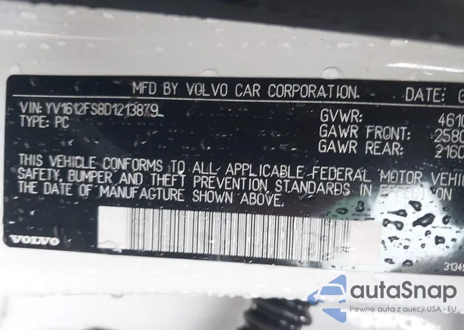 YV1612FS8D1213879: 44211116