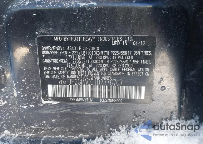 JF2GPACC1D2876707: 44211334