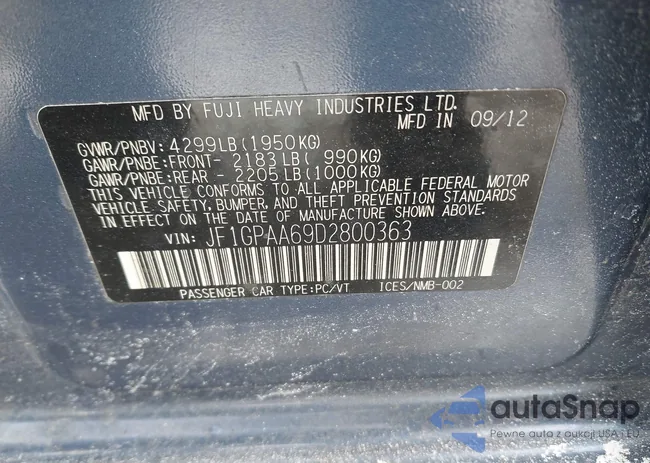 JF1GPAA69D2800363: 44212407