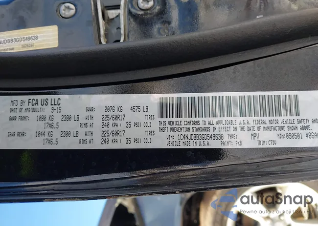 1C4NJDBB3GD549638: 44212609