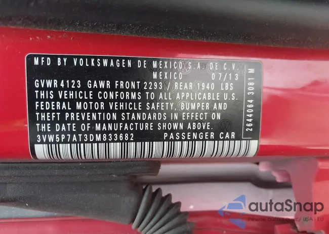 3VW5P7AT3DM833682: 44212626