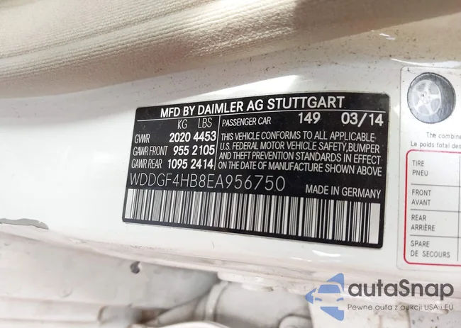 WDDGF4HB8EA956750: 44212934