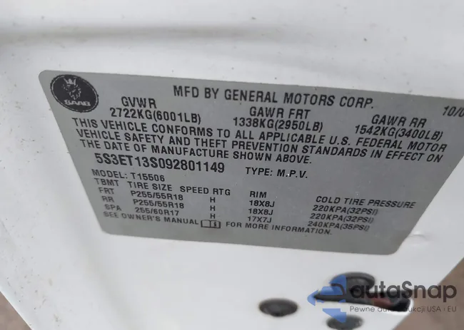 5S3ET13S092801149: 44212935