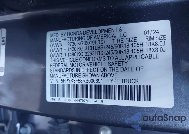 5FPYK3F58RB000691: 44212021