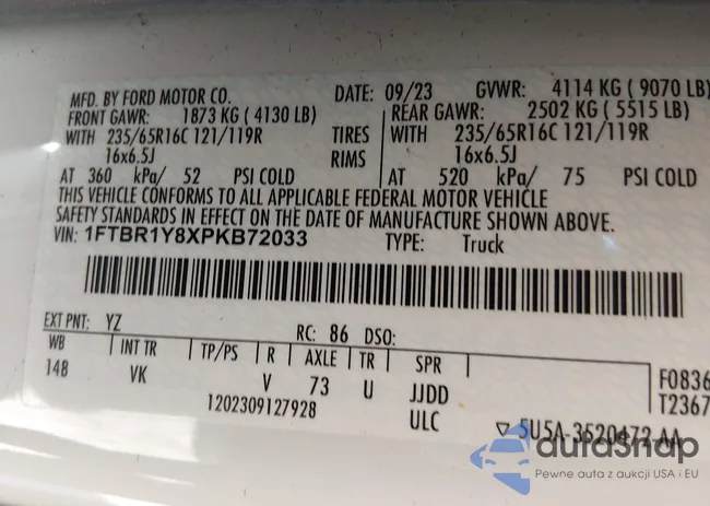 1FTBR1Y8XPKB72033: 44212213