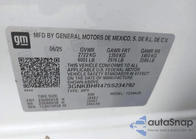3GNKBHR47SS234792: 44212260