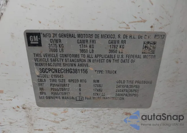 3GCPCNEC8HG381156: 44212285