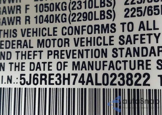 5J6RE3H74AL023822: 44212312