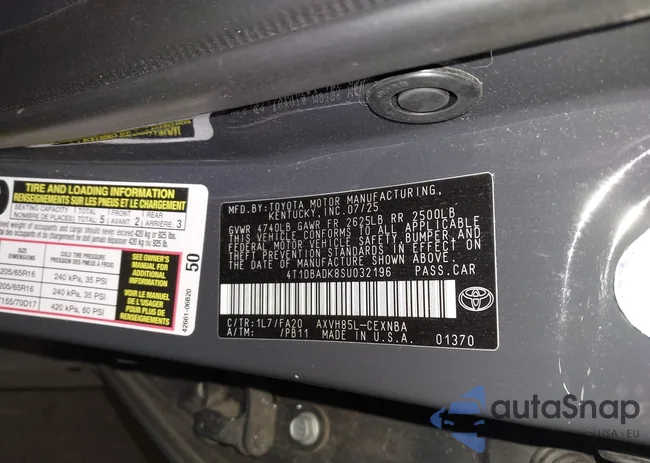 4T1DBADK8SU032196: 44213569