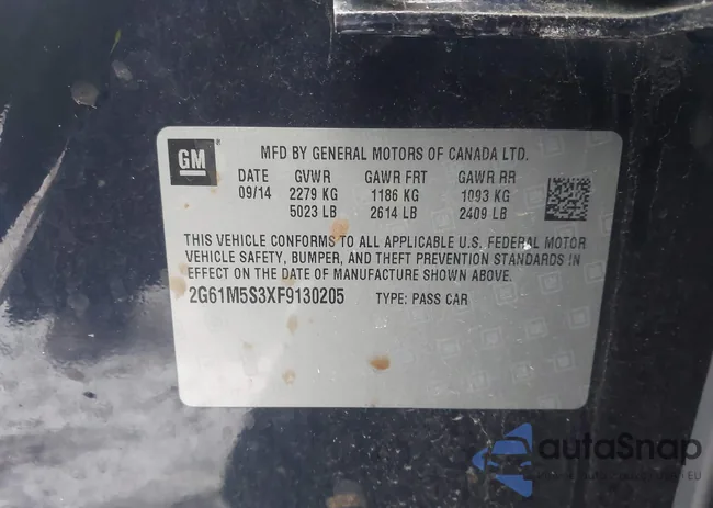 2G61M5S3XF9130205: 44213645