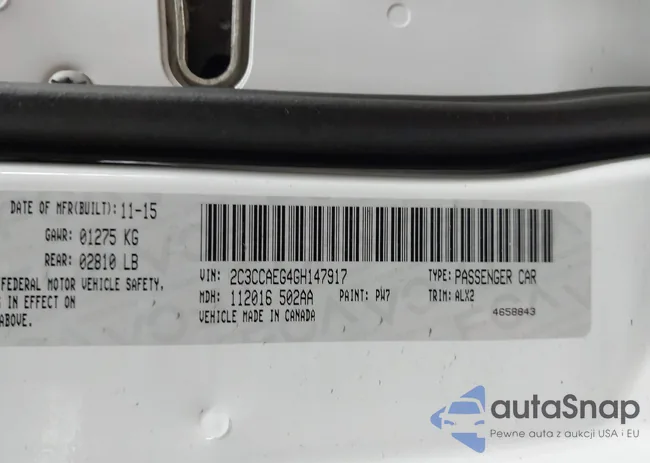 2C3CCAEG4GH147917: 44213758