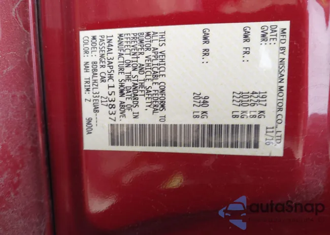 1N4AL3AP5HC153837: 44213831