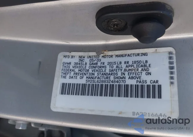 5Y2SL62883Z484070: 44213843