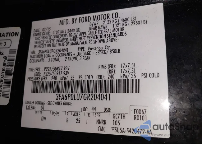 3FA6P0LU7GR204041: 44213905