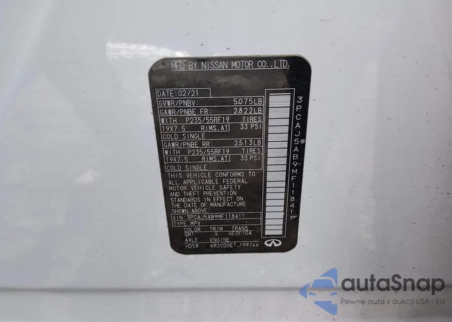 3PCAJ5AB9MF118411: 44212994