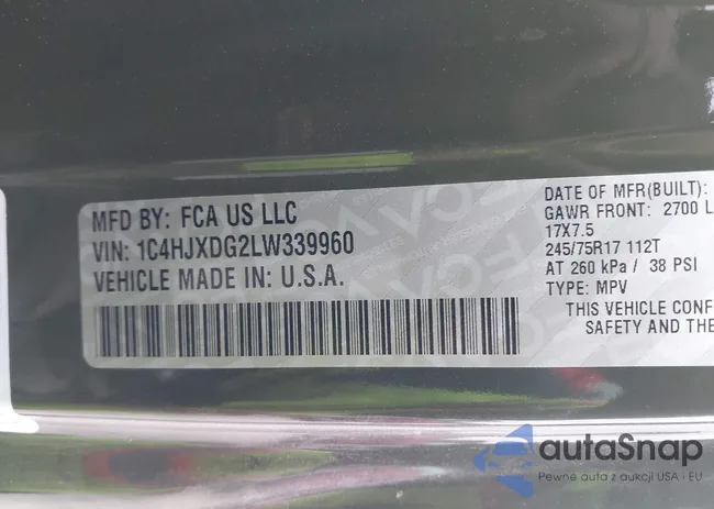 1C4HJXDG2LW339960: 44213188