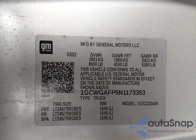 1GCWGAFP5N1173353: 44213315