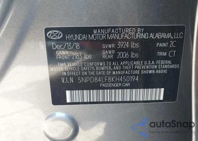 5NPD84LF8KH450194: 44214389