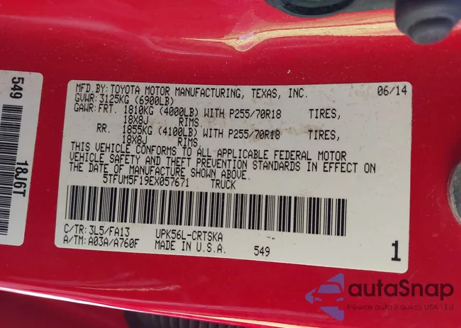 5TFUM5F19EX057671: 44214405