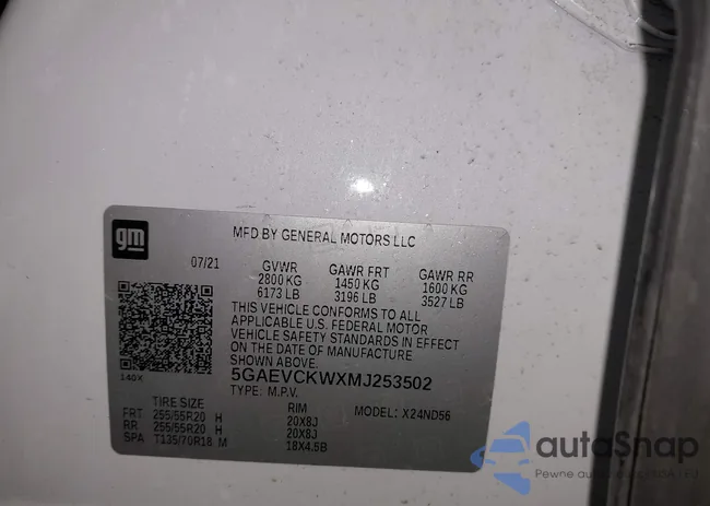 5GAEVCKWXMJ253502: 44214436