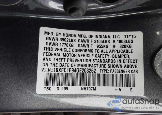 19XFC1F94GE203262: 44214498